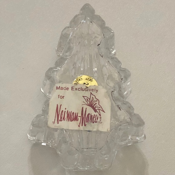 VTG I W Rice & Co Made Exclusively for Neiman Marcus Crystal Christmas Tree Box - Picture 7 of 9